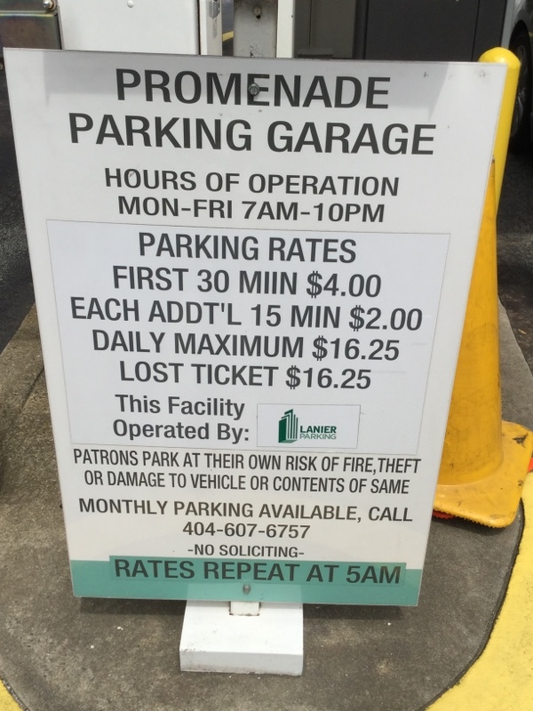 Street view of Promenade Parking Garage