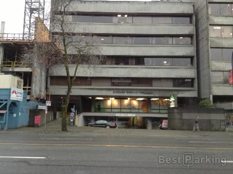 Street view of Burrard St Parking Garage