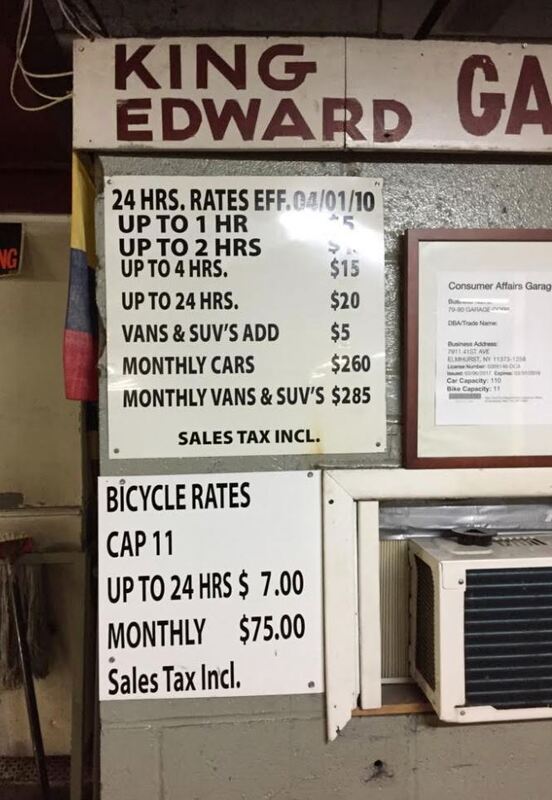 Street view of King Edward Garage