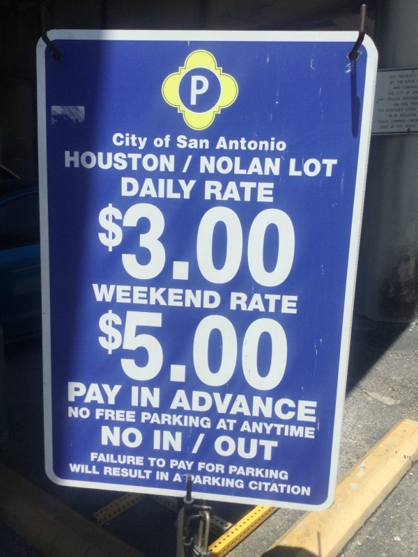 Street view of Houston/Nolan Lot