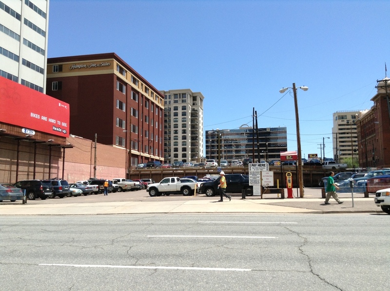 Street view of 18th & Lincoln Lot