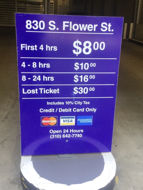 Street view of 830 S Hope Public Parking