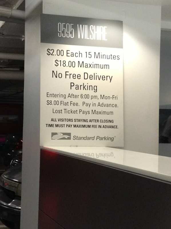 Street view of Wilshire Parking Garage