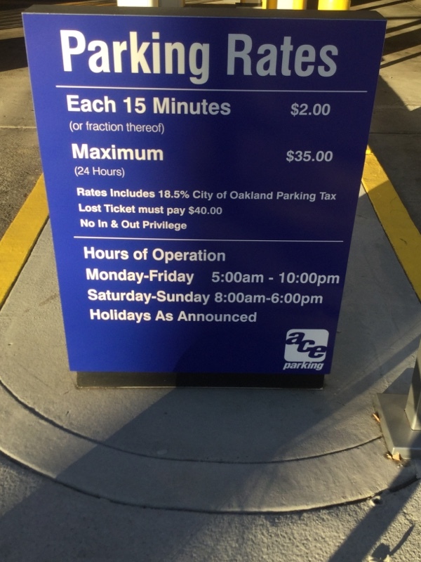 Street view of Oakland City Center Garage