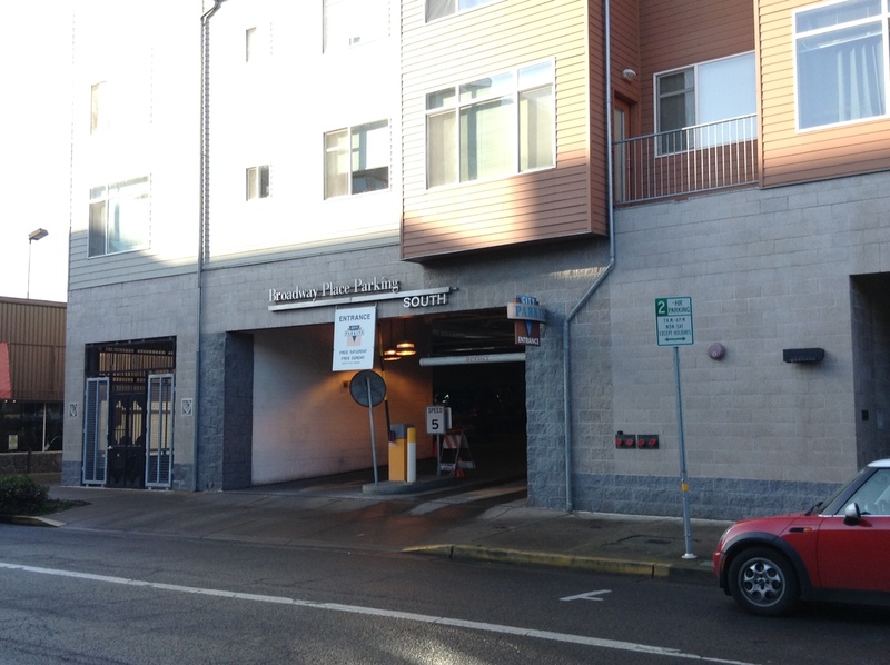 Street view of Broadway South Garage