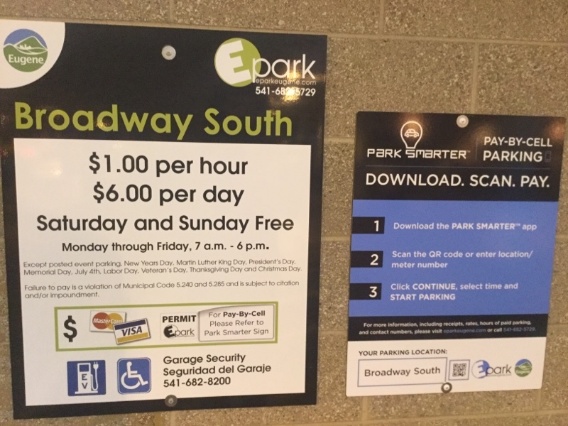 Street view of Broadway South Garage