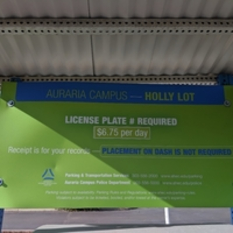 Street view of Auraria Higher Education Center - Holly Lot