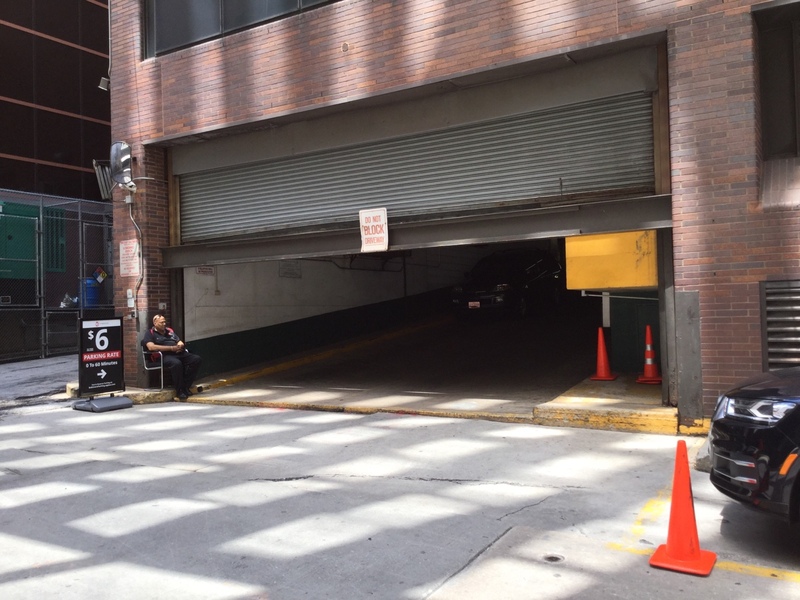 Street view of East Baltimore Street Garage