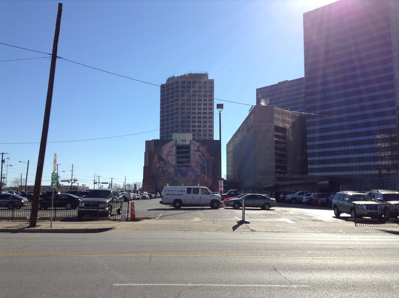 Street view of Hall Arts Center Surface Lot
