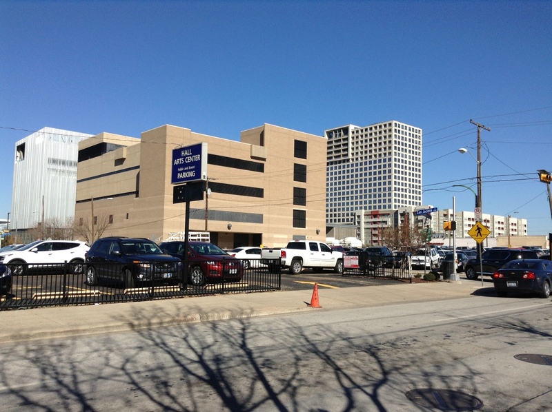 Street view of Hall Arts Center Surface Lot