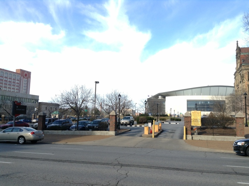 Street view of City Hall Lot