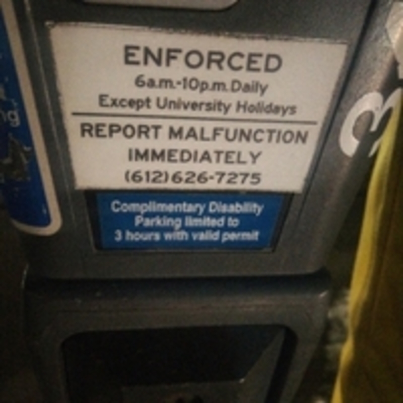 Street view of Graduate Hotel (Metered Parking)