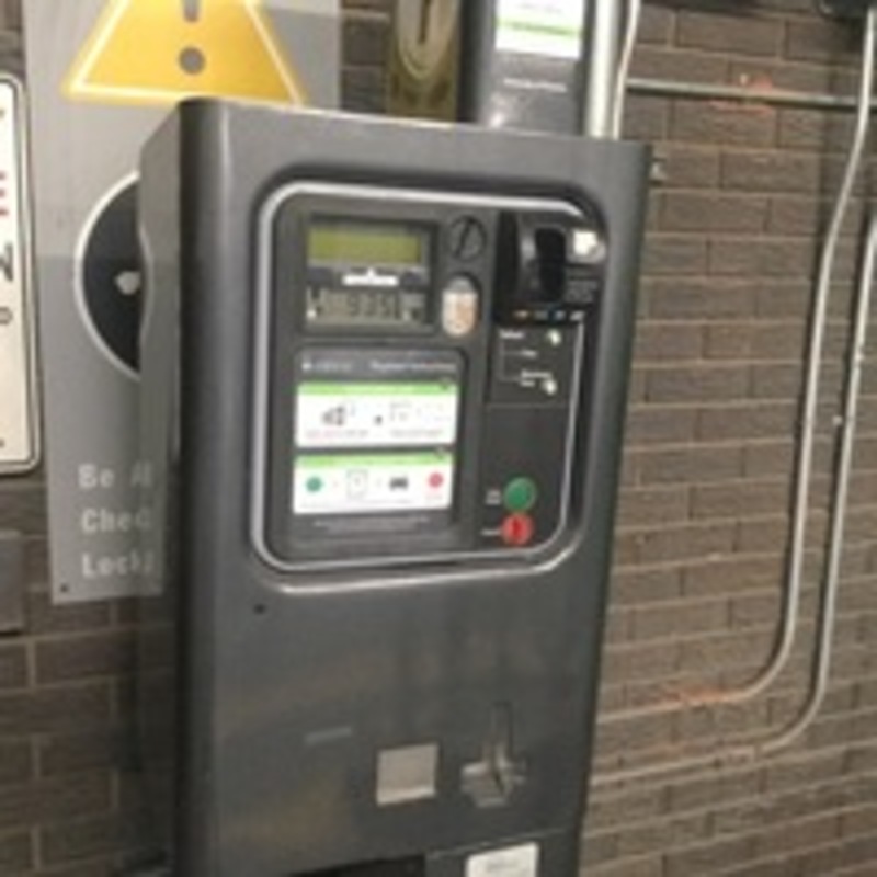 Street view of O.I.S.E. Parking Garage