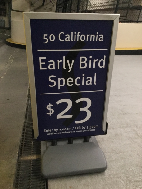 Street view of 50 California Street Garage