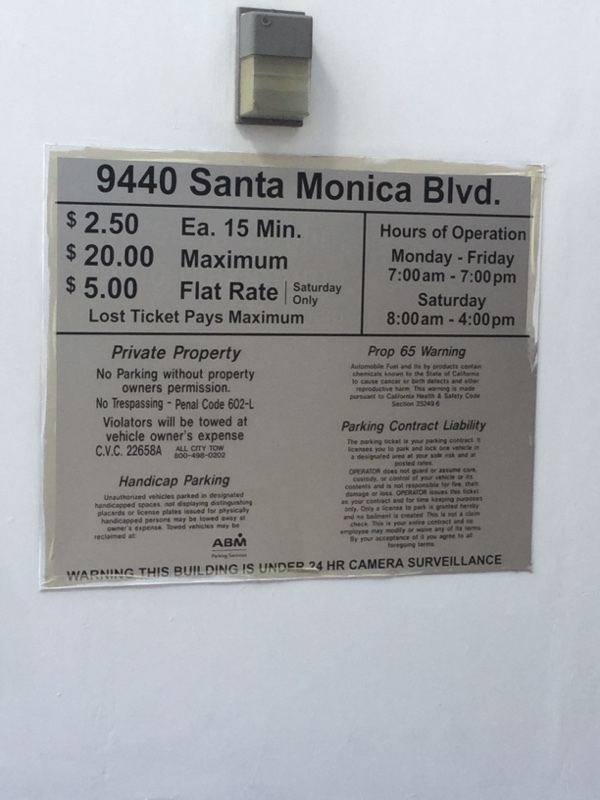 Street view of S Santa Monica Blvd Garage