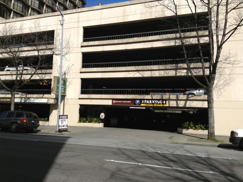 Street view of The Warwick Hotel