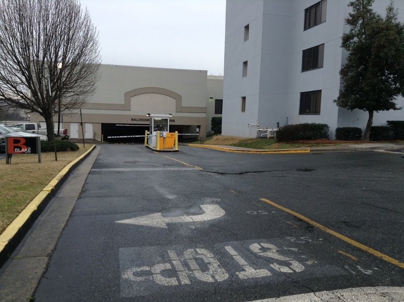 Street view of Le Méridien Charlotte/Sheraton Charlotte Hotel Garage