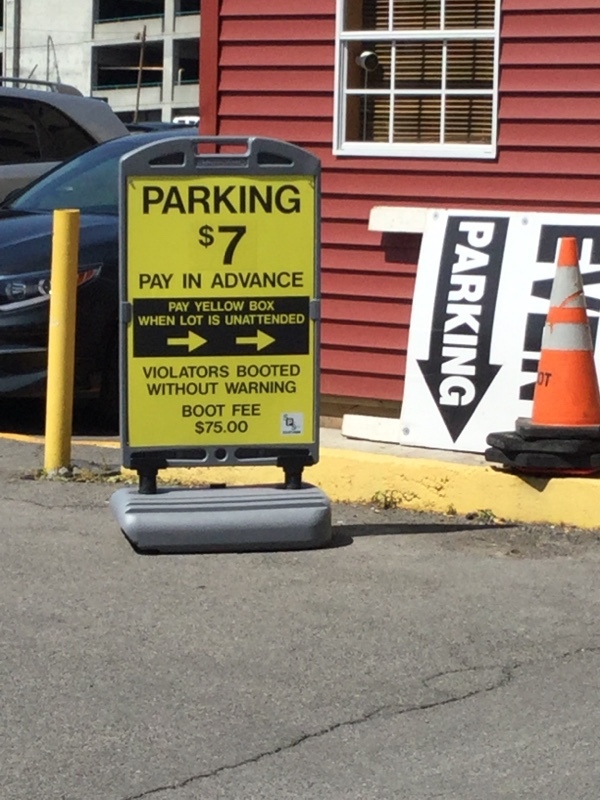 Street view of Montgomery Street Lot