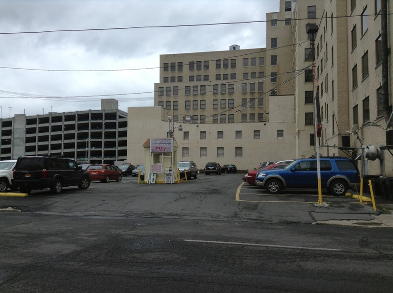 Street view of Montgomery Street Lot