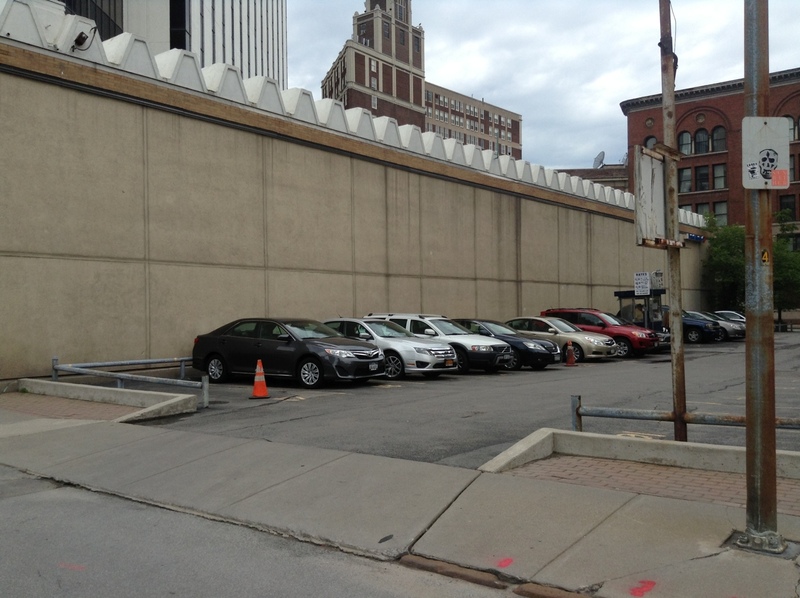 Street view of East Ave Lot