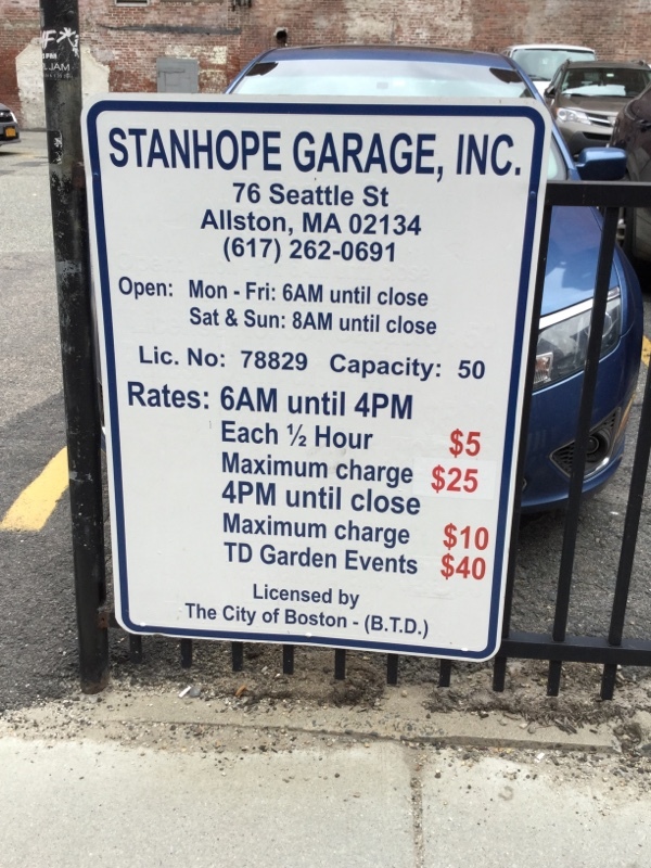 Street view of Lancaster St Lot