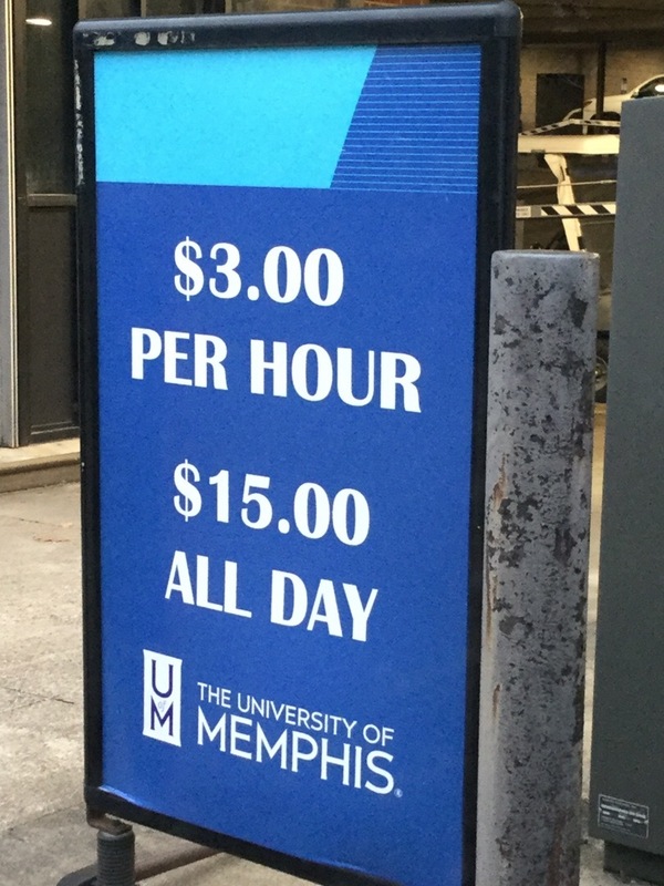 Street view of Zach Curlin Parking Garage (Lot 3)