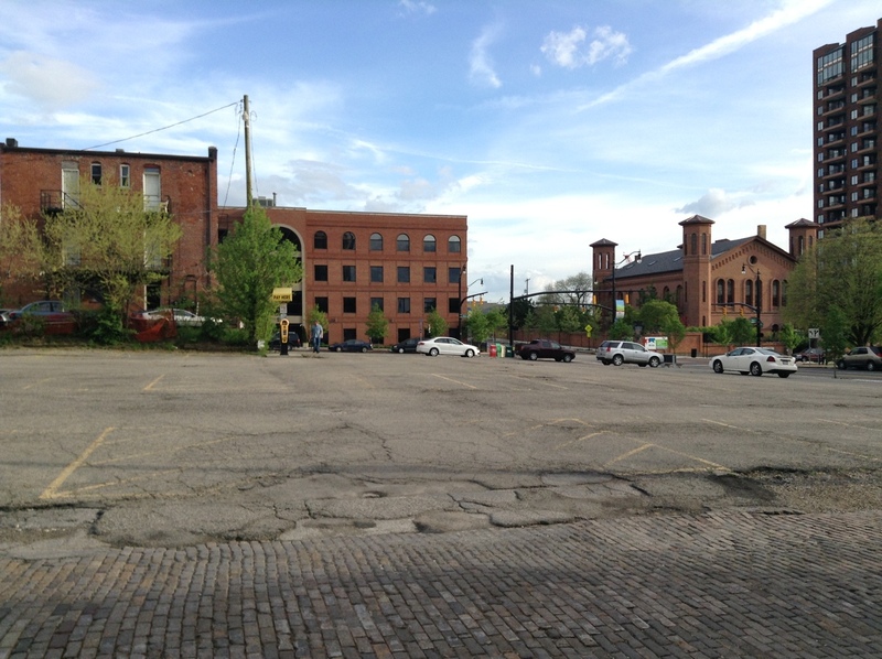 Street view of W Cherry St Parking Lot