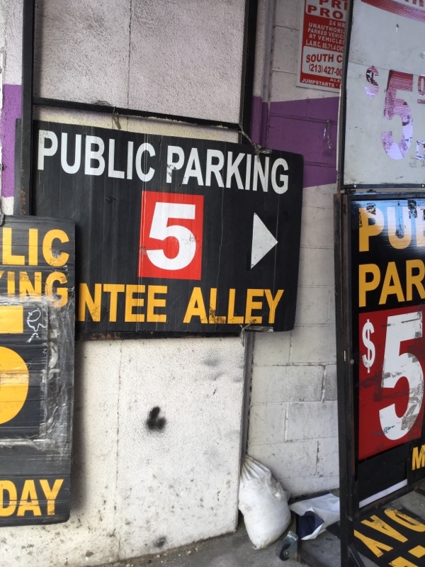 Street view of Santee St. Parking Garage
