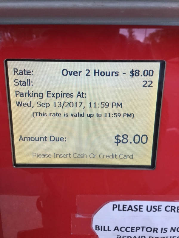 Street view of W 10th St Parking Lot