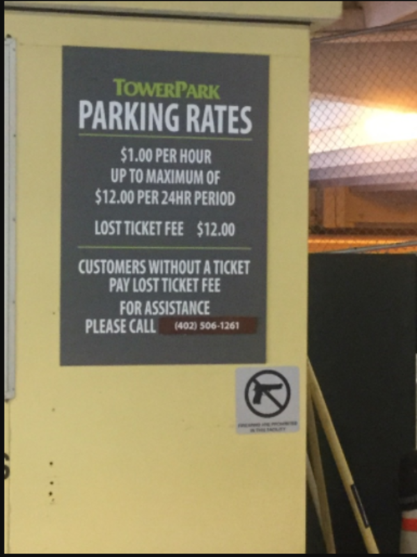 Street view of Tower Park Garage