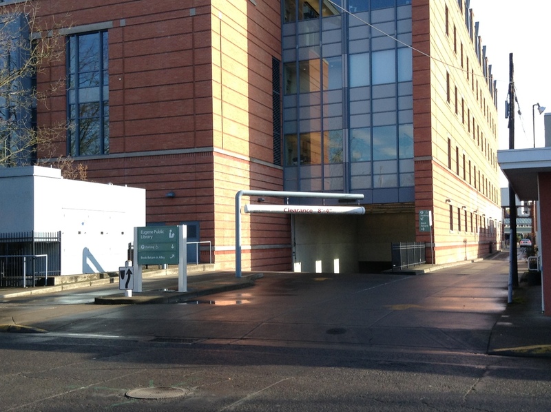 Street view of Library Parking Garage