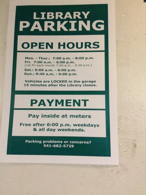 Street view of Library Parking Garage