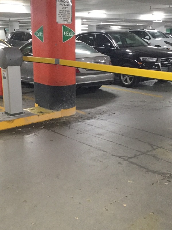 Street view of Lot P2 York Quay Parking Facility