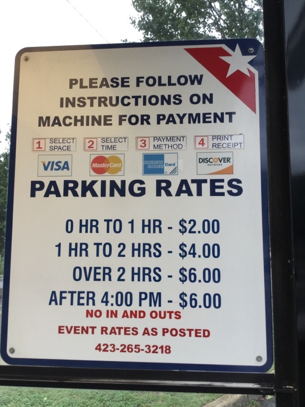 Street view of E 3rd St Parking Lot