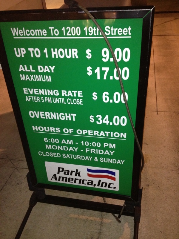 Street view of 1200 19th Street NW Garage