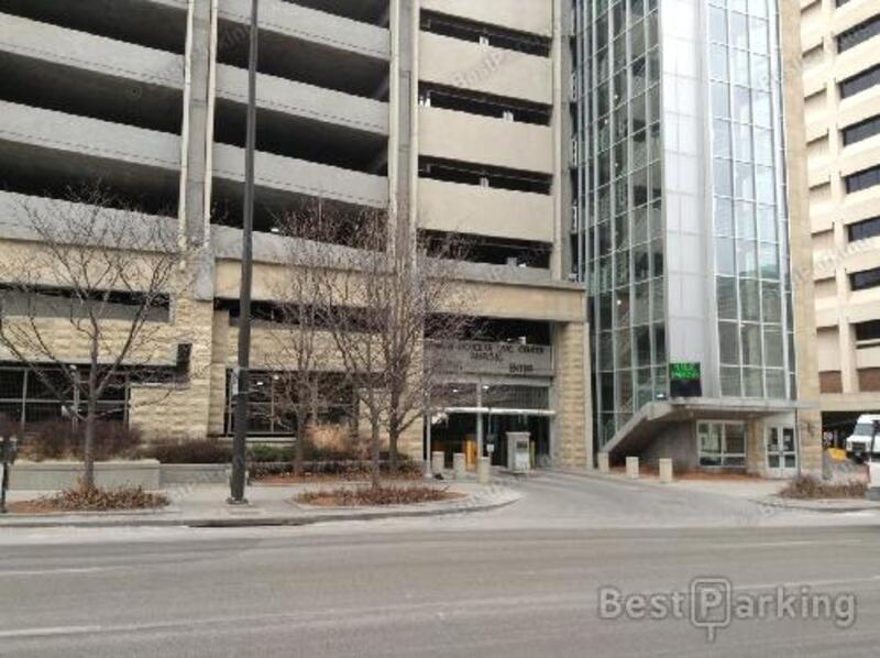 Street view of Omaha Douglas Civic Center Parking Garage