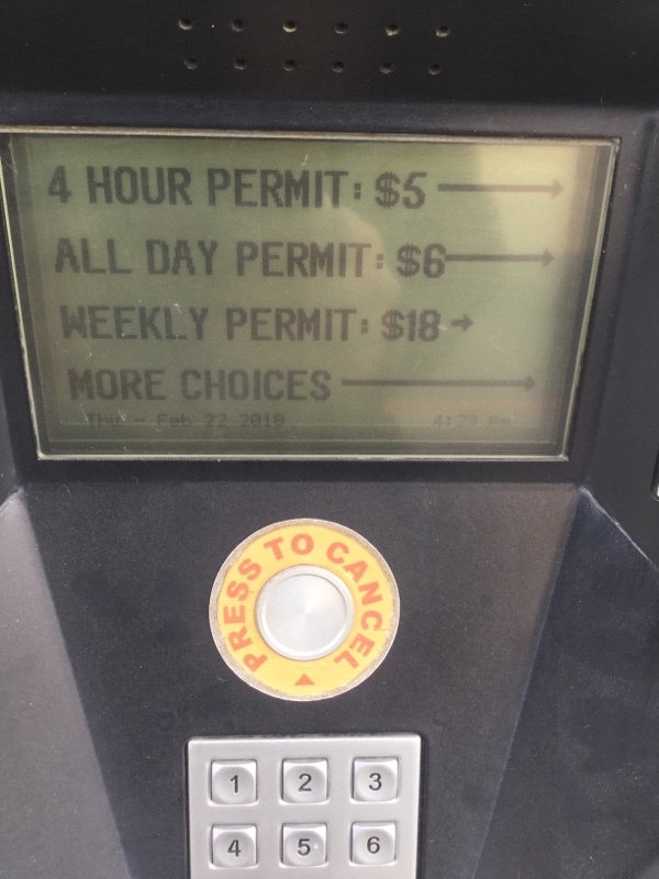 Street view of E California Blvd Parking Lot