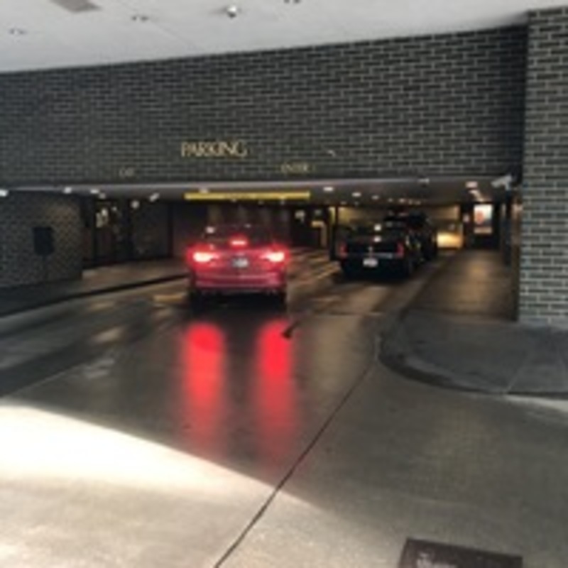Street view of Lake Point Tower Garage