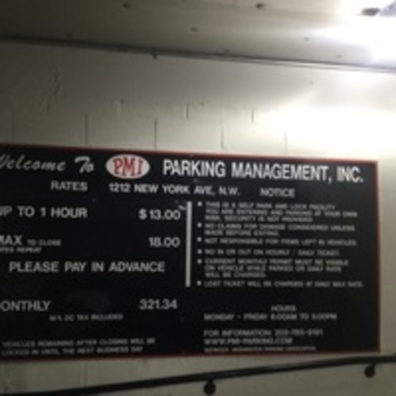 Street view of New York Avenue Garage