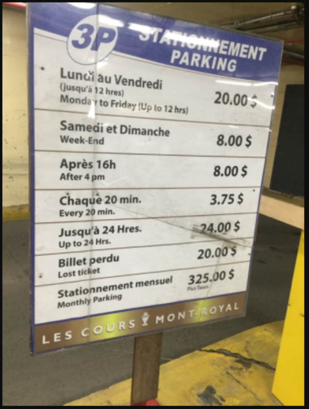 Street view of Les Cours Mont - Royal