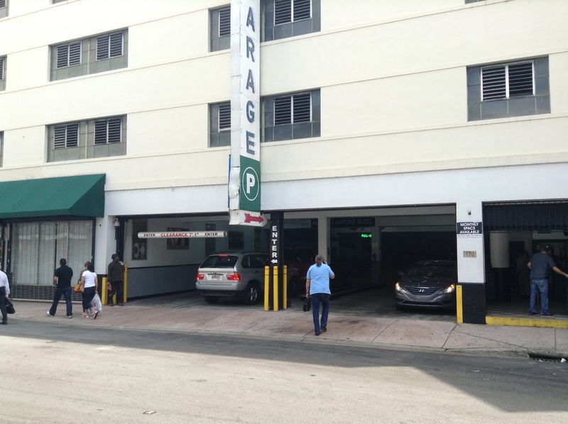 Street view of Alfred I. DuPont Building Garage