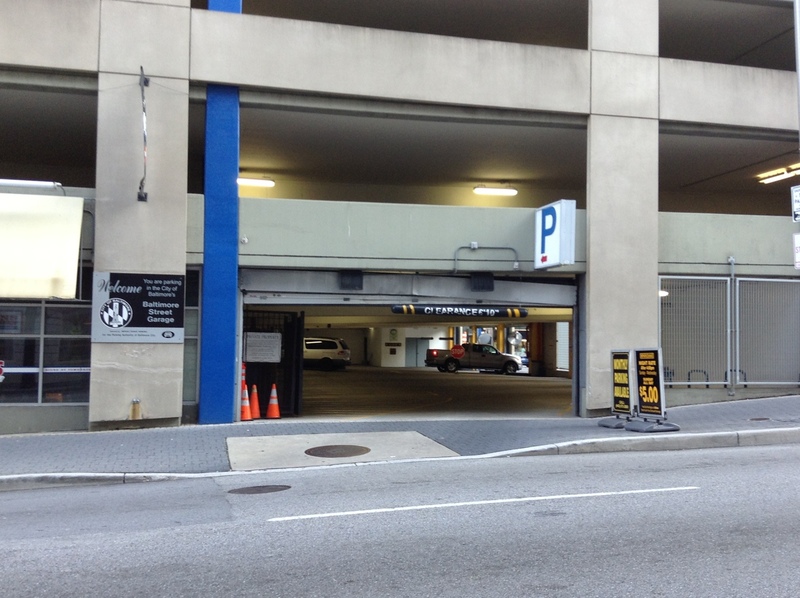 Street view of Baltimore Street Garage