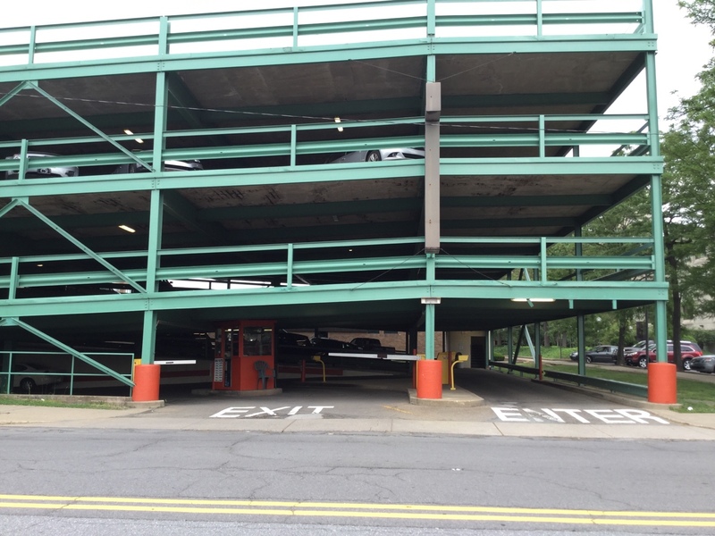 Street view of Forum Parking Garage