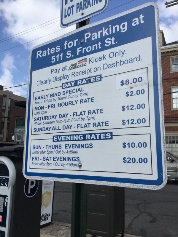 Street view of Lombard & S. Front St