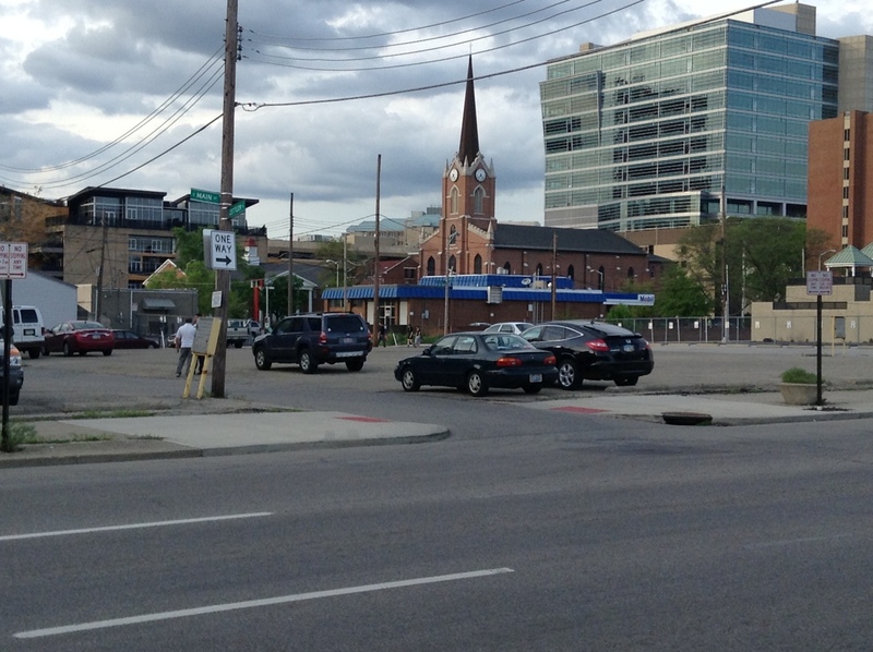 Street view of Lot: 409 E Main St & Zettler St. Parking