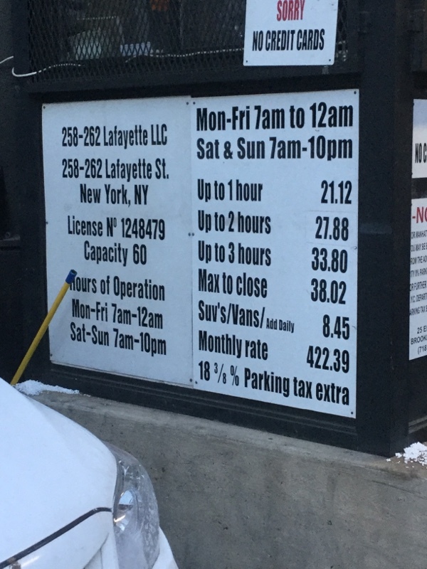 Street view of Soho Parking, LLC