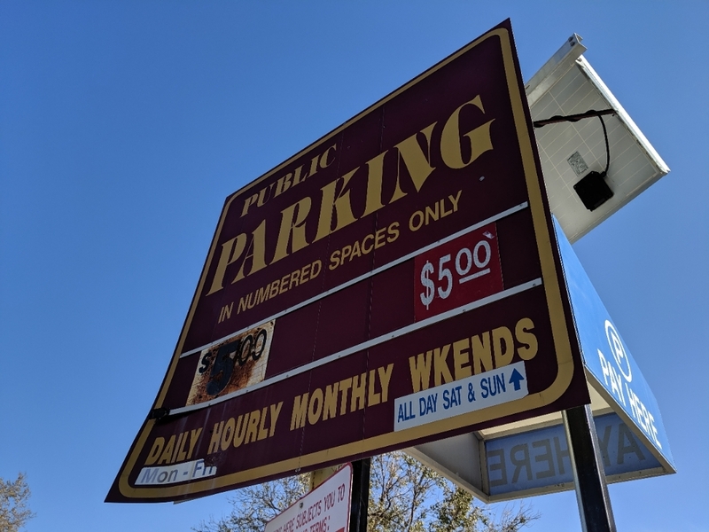 Street view of Speer Blvd Lot