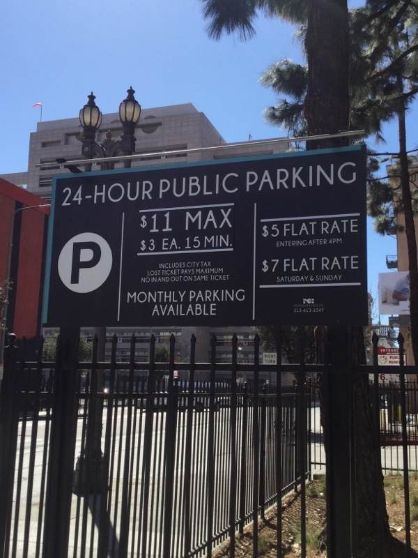 Street view of LA Times Spring Street Garage