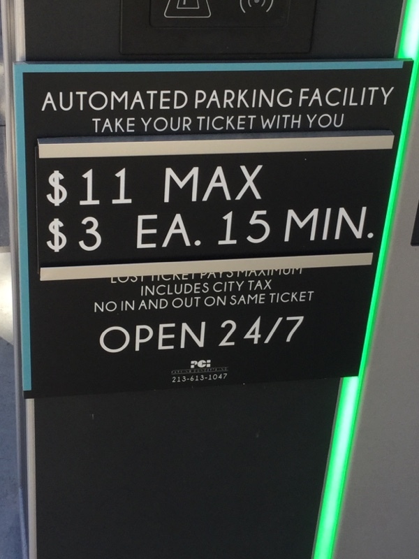 Street view of LA Times Spring Street Garage