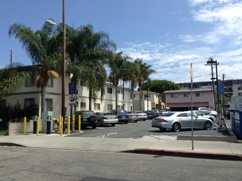 Street view of Barry & Santa Monica Parking Lot